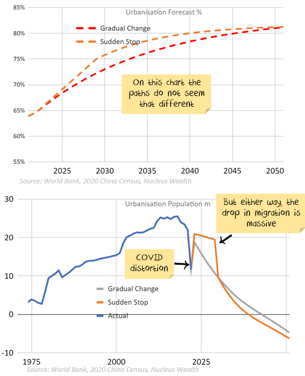 China urbanisation paths